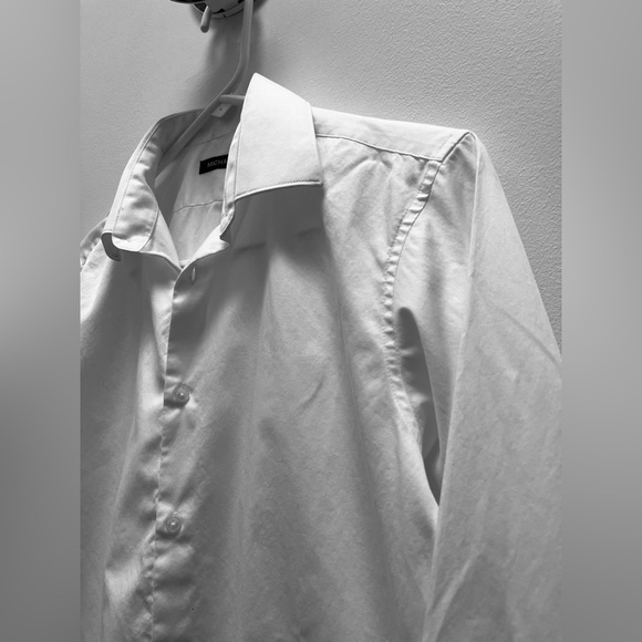 Michael Kors Big Boys Classic Fit Stretch Dress Shirt - White Size 18 - Picture 5 of 9